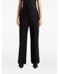 Junya Watanabe - Pressed-Crease Turned-Up Trousers - Lyst