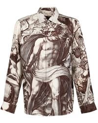 Garcia - Overhemd Met Mythologie-Print - Lyst