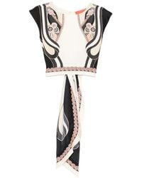 La DoubleJ - Top Met Grafische Print - Lyst