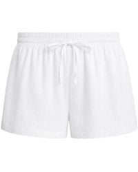 Seafolly - Crinkle-Texture Drawstring Shorts - Lyst