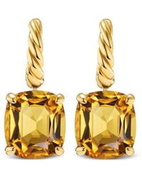 David Yurman - 18Kt Marbella Gelbgoldohrringe Mit Zitrin - Lyst