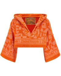 Zimmermann - Solstice Jacquard-Terry Hoodie - Lyst