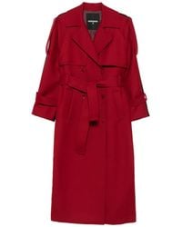 Patrizia Pepe - Double-Breasted Wool Trench Coat - Lyst