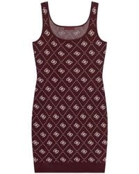 Guess - Robe Courte En Laine Mélangée À Logo G - Lyst