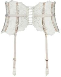 Aubade - Season Of Love Embroidered Corset-Style Suspender - Lyst