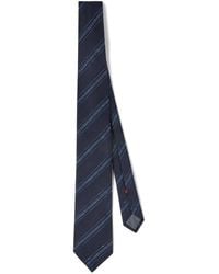 Brunello Cucinelli - Gestreifte Krawatte - Lyst