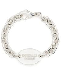 DSquared² - Kettenarmband Mit Logo-Schild - Lyst