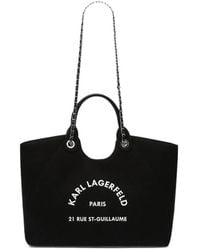 KARL LAGERFELD - Rue St-Guillaume Tote Bag Mit Kette - Lyst