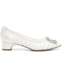 Manolo Blahnik - Hangisi Crystal-Buckle Pumps - Lyst