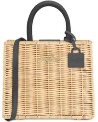 MC2 Saint Barth - Shop Bag Straw Tote Bag - Lyst