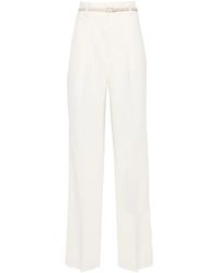 Max Mara - Pantaloni A Vita Alta Lontra - Lyst