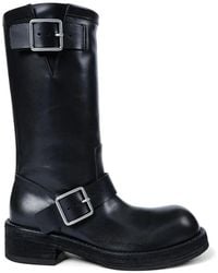 Ann Demeulemeester - Sarith Engineer Buckle Biker Boots - Lyst