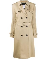 Calvin Klein Doppelreihiger Trenchcoat - Natur