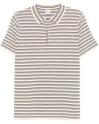 Aspesi - Striped-Pattern Knit Polo Shirt - Lyst