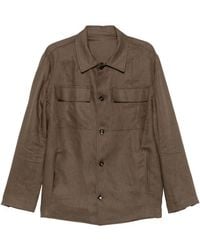 Michael Coal - James Pocket Button-Fastening Overshirt - Lyst