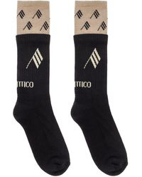 The Attico - Logo-Detail Crew Socks - Lyst