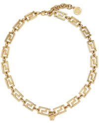 Versace - Medusa Pendant Neck Chain With Carabiner Closure - Lyst