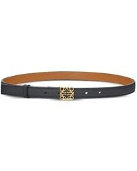Loewe - Leather Logo-Plaque Belt - Lyst