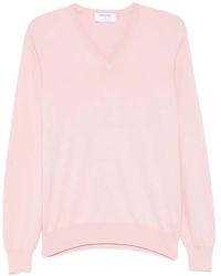 Gran Sasso - Trui Met V-Hals - Lyst