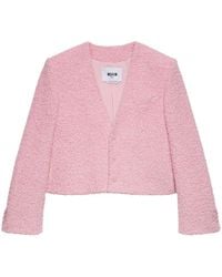 MSGM - Strukturierte Strickjacke - Lyst