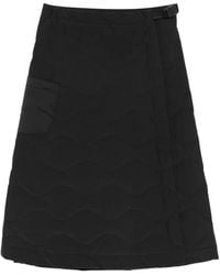 Snow Peak - Quilted Pocket Midi Skirt - Lyst