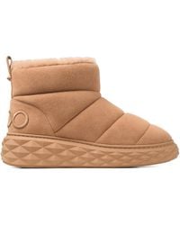 Jimmy Choo - Xan Suede-Shearling Snow Boots - Lyst