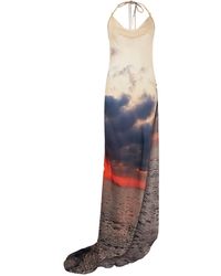 Roberto Cavalli - アブストラクトパターン マキシドレス - Lyst