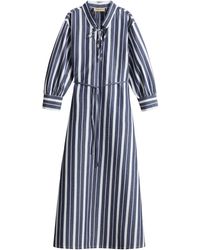 Woolrich - Striped Midi Dress - Lyst