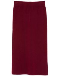 Daniele Fiesoli - Midi-Kokerrok Van Merino-Kasjmierblend - Lyst
