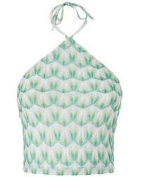 Missoni - Halterneck Patterned Top - Lyst