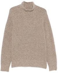 Roberto Collina - Ribbed-Knit High-Neck Sweater - Lyst