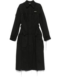 Elena Velez - Darted Denim Trench Coat - Lyst
