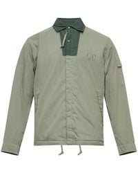 C.P. Company - Logo-Embroidered Flap-Pocket Overshirt - Lyst