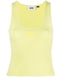 Gcds - Logo-Print Cotton Tank Top - Lyst