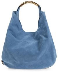 Moschino - Medium Handle Me Suede Tote Bag - Lyst