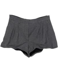 Prada - Pantalones Cortos De Satén - Lyst