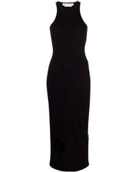 Off-White c/o Virgil Abloh - Cut-out Fitted Midi Dress - Lyst