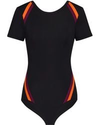 Saint Laurent - Knit Striped Bodysuit - Lyst