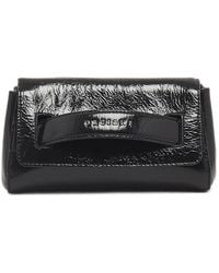 Orciani - Petite Pochette En Cuir Effet Froissé À Plaque Logo - Lyst