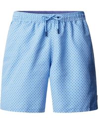 Hackett - Geometric-Print Drawstring Swim Shorts - Lyst