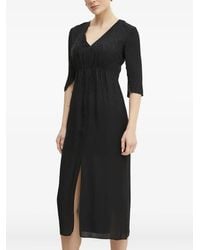 ARMANI EXCHANGE - Abito Midi Con Scollo A V - Lyst