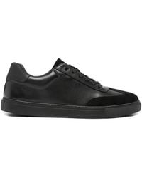 SERGIO MORETTI FIRENZE - Baskets En Cuir À Empiècements - Lyst
