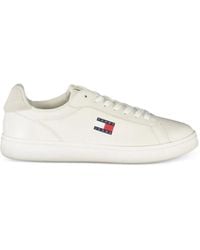 Tommy Hilfiger - Baskets En Cuir À Patch Logo - Lyst