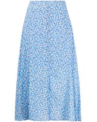 B+ AB - Button-embellished Pleated Skirt - Lyst