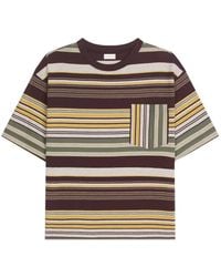 Dries Van Noten - Striped Cotton T-Shirt - Lyst