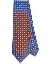 Kiton - Cravatta Con Stampa Geometrica - Lyst