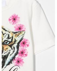 Roberto Cavalli - Graphic-Print Short-Sleeved T-Shirt - Lyst
