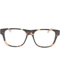 Gucci - Tortoiseshell-Effect Square-Frame Glasses - Lyst