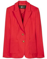 Luisa Cerano - Two-Button Gabardine Blazer - Lyst
