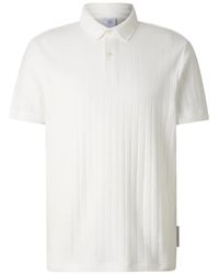 Bogner - Zane Ribbed-Knit Polo Shirt - Lyst